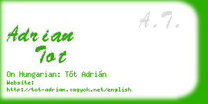 adrian tot business card